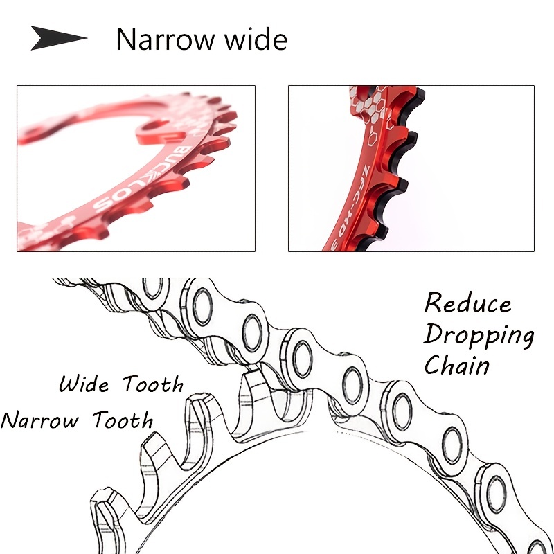 Narrow wide online chain