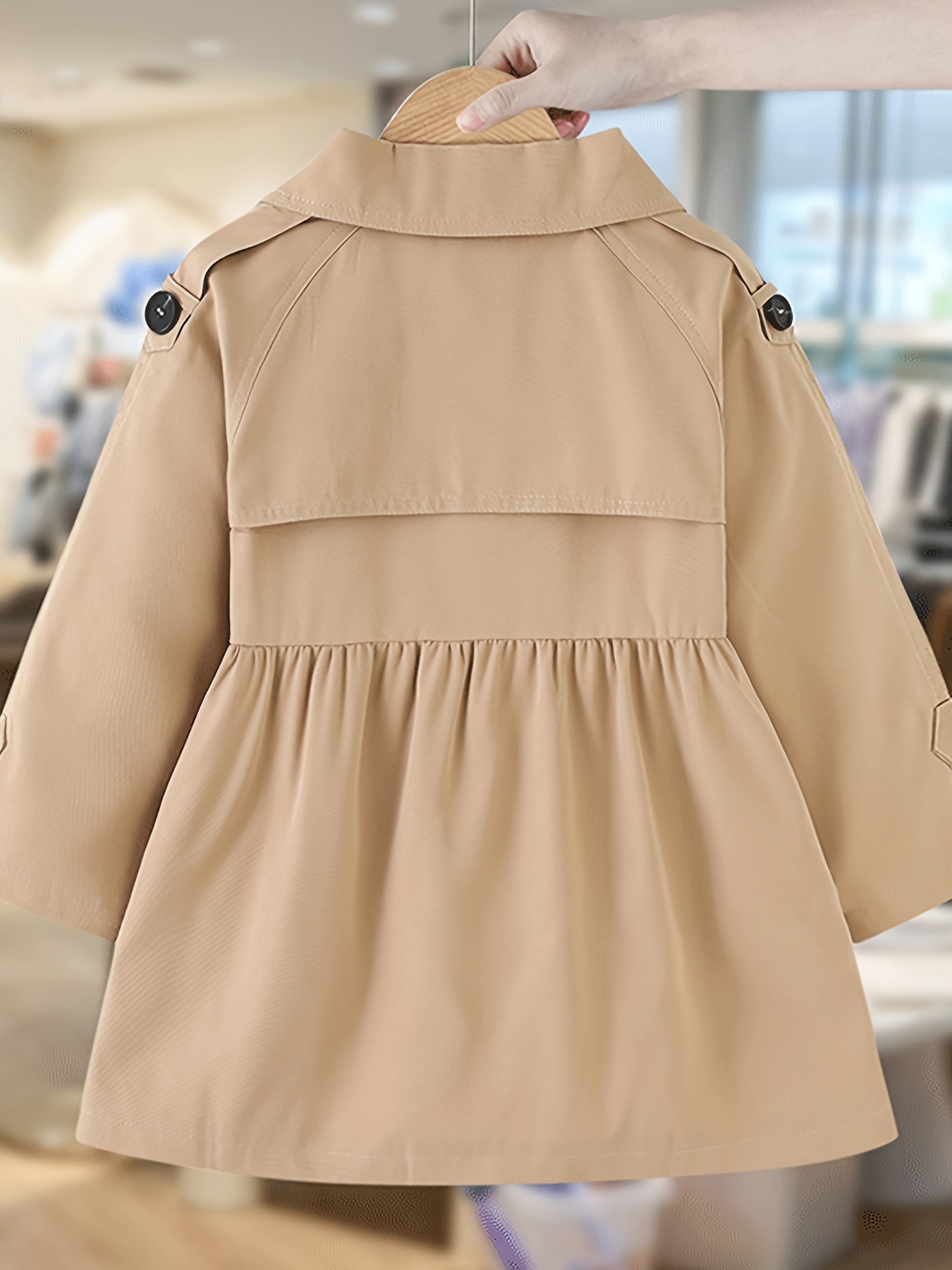 Peplum trench outlet jacket