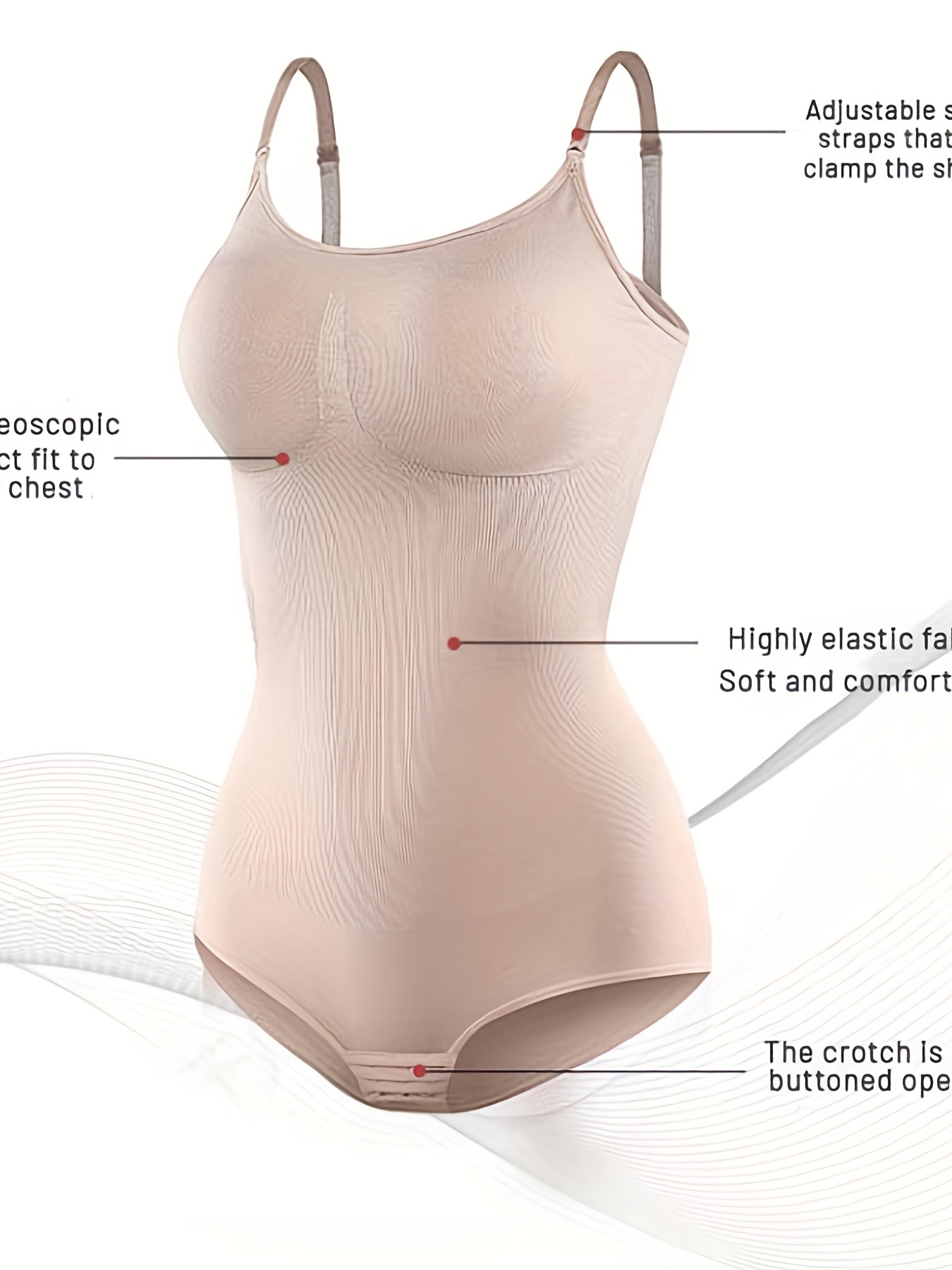 Thong Shapewear Bodysuit for Women Tummy Control Body Shaper