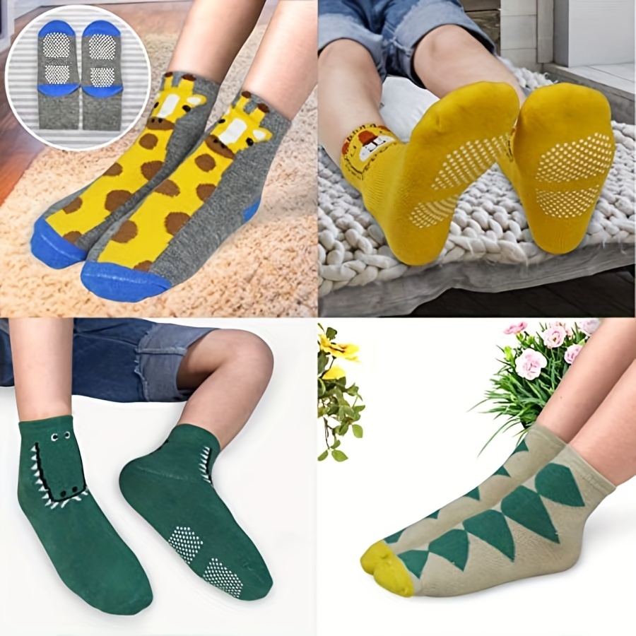 Unisex Cotton Breathable Non-slip Floor Socks Adult Kids