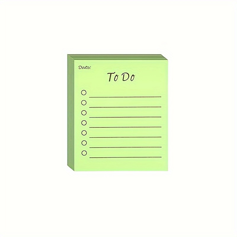 1pc Multicolor Sticky Notes Work Memo Pad Planner Time Management