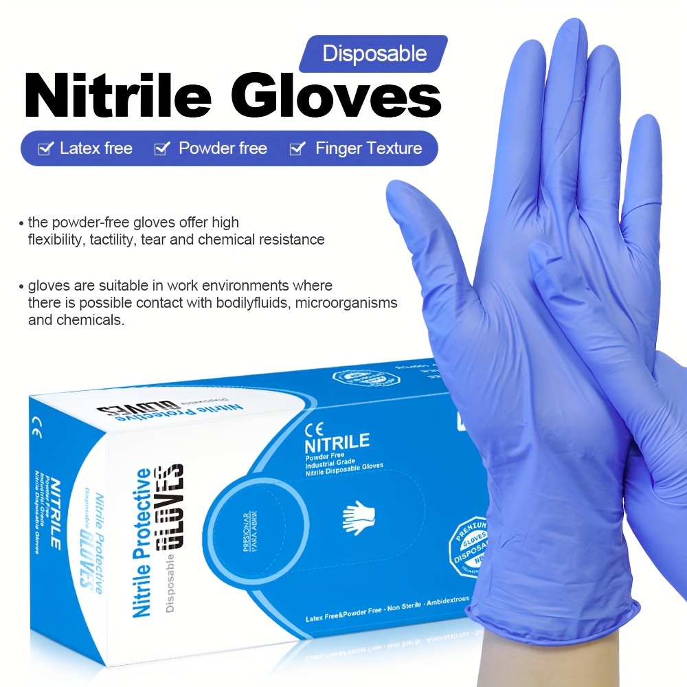 10pcs Gants jetables Gants d'examen en latex de qualité