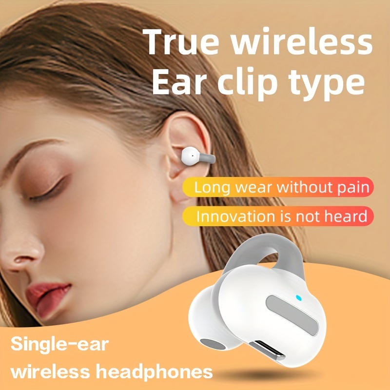 Tws Ear Cuff Wireless Headphones Digital Display Wireless Bt