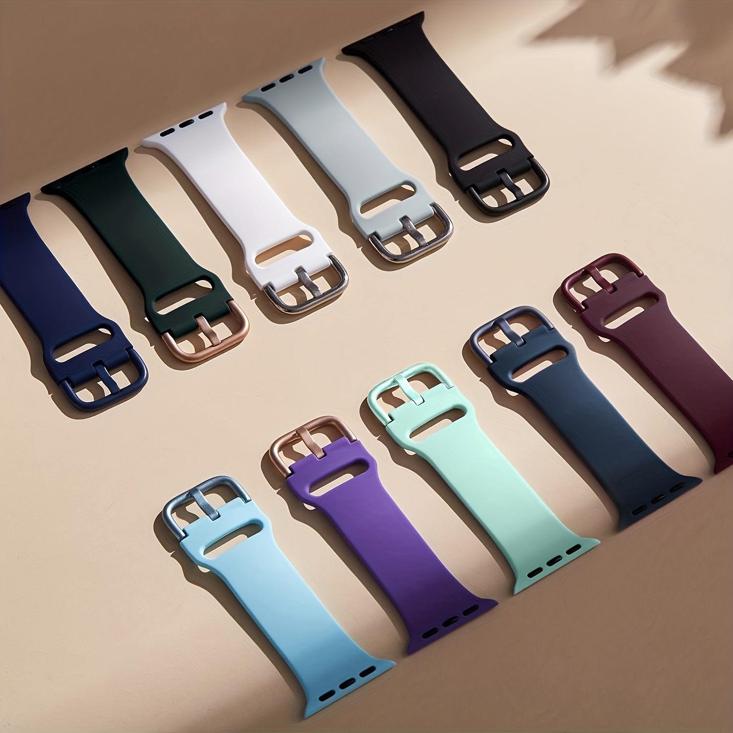 Classic Silicone Leather Band For Apple Watch