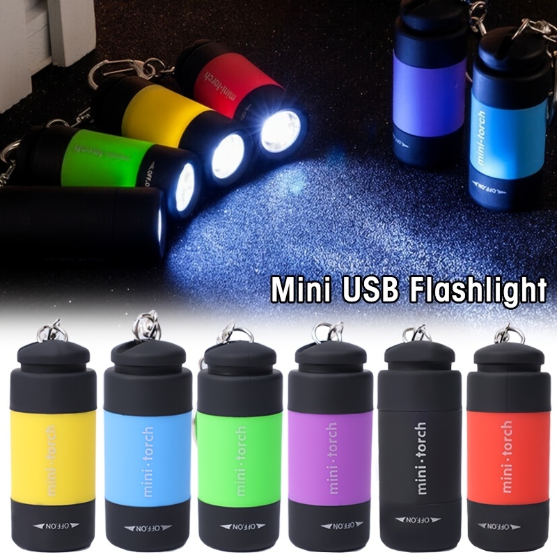 1pc Mini Lampe De Poche Porte-clés Portable, Lampe Torche De Poche  Rechargeable Usb, Porte-clés Étanche G8j7 Pour Le Camping, La Randonnée,  L'équipement De Plein Air, Magasinez Les Dernières Tendances