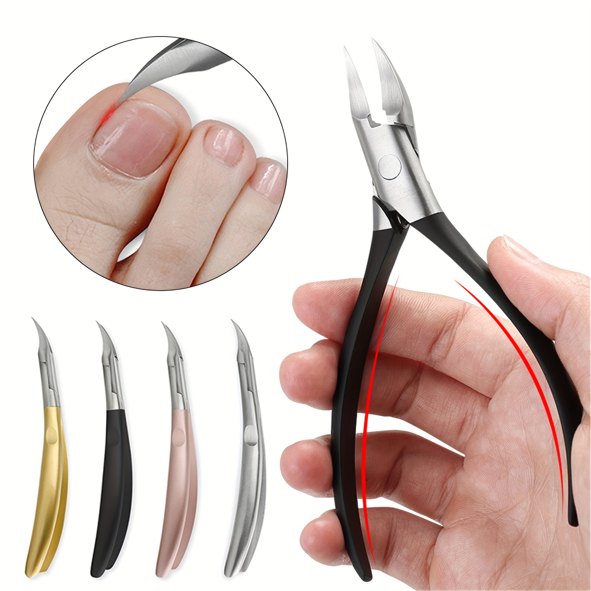 

Nail Scissors Plier Stainless Steel Cuticle Nipper Dead Skin Remover Toenail Clipper Manicure Tools