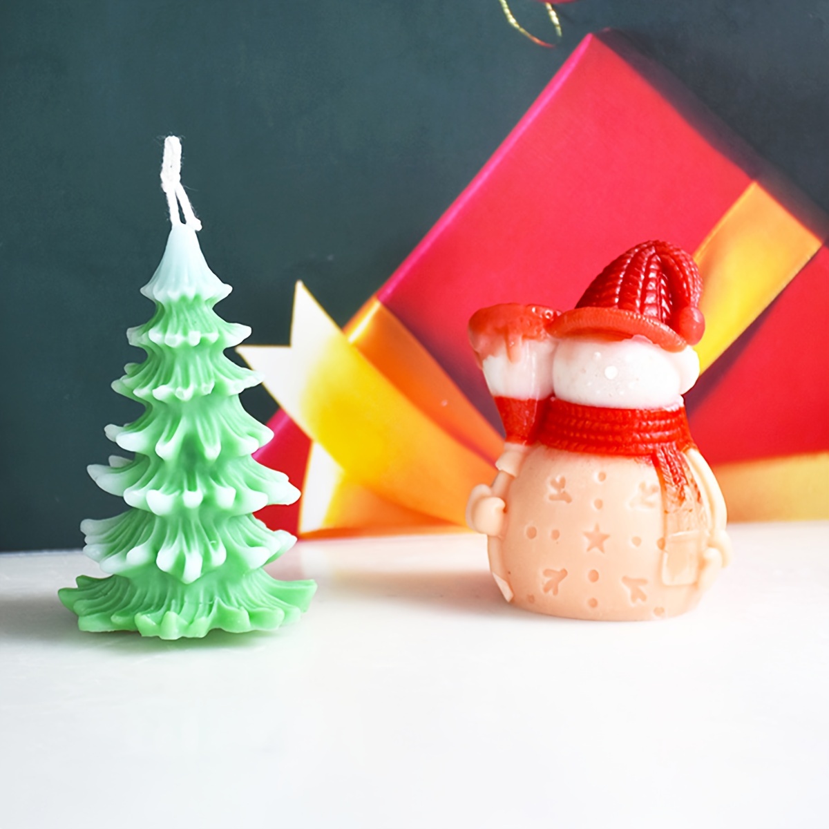 Christmas Silicone Mold Christmas Tree And Christmas Hat - Temu