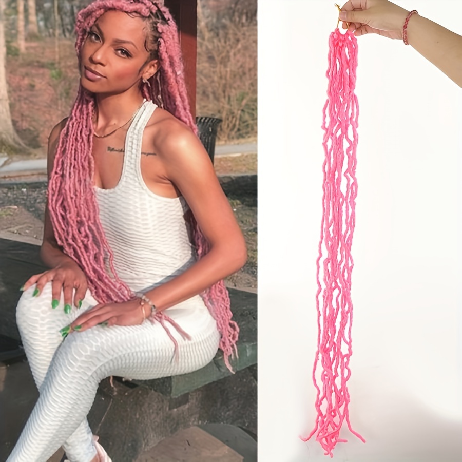 6Packs Goddess Locs Crochet Hair,26Inch Curly Faux Locs Crochet Hair Hippie  Locs Crochet Braids Long Crochet Goddess Faux Locs for Black Women（26inch