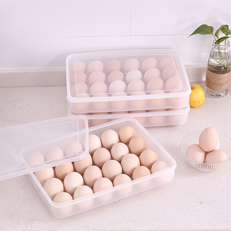 Portable Egg Carrier Holder Durable Plastic Storage Box With - Temu