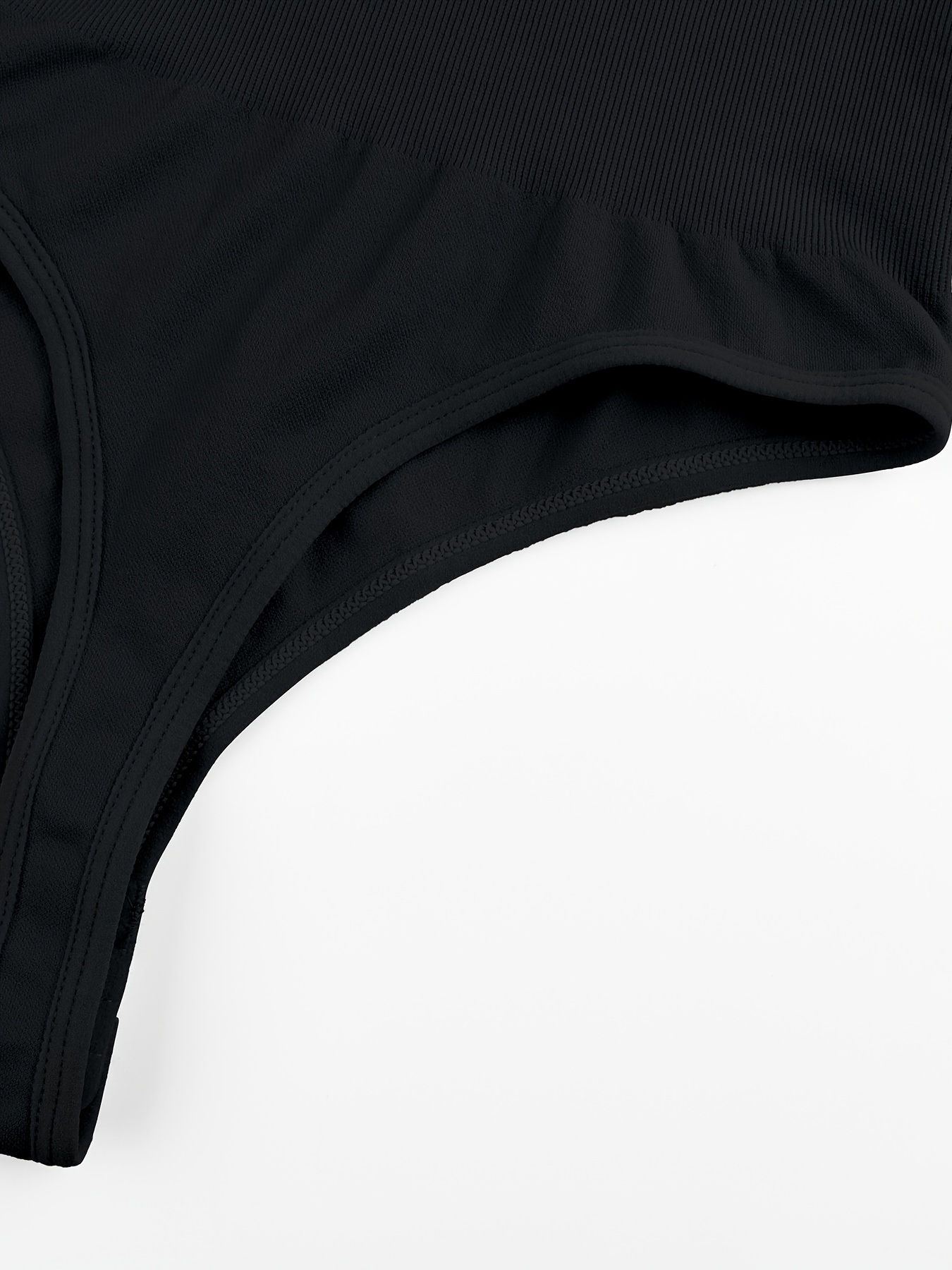 Solid Shaping Thong Bodysuit Simple Soft Tummy Control - Temu Canada