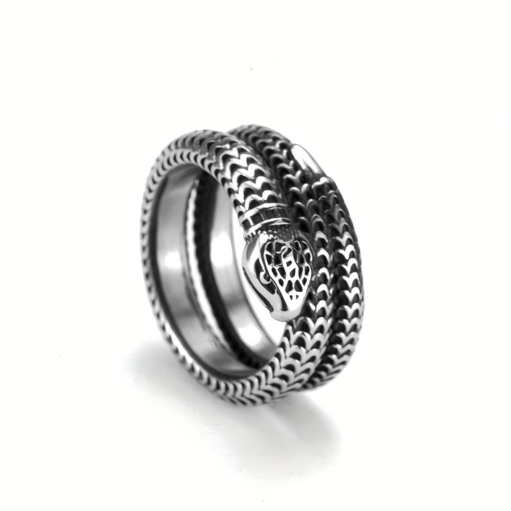 Gucci Silver Garden Snake Ring for Men