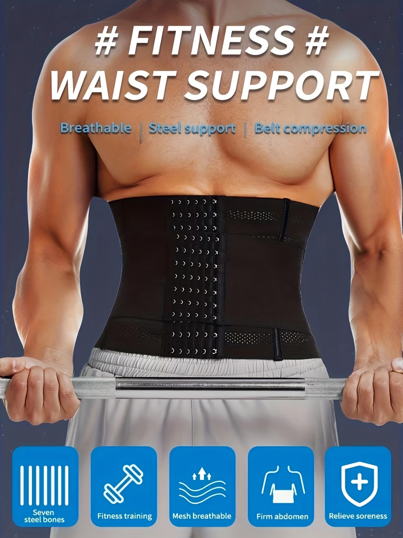 Breathable Waist Tummy Girdle Belt Sport Body Shaper Trainer - Temu Denmark