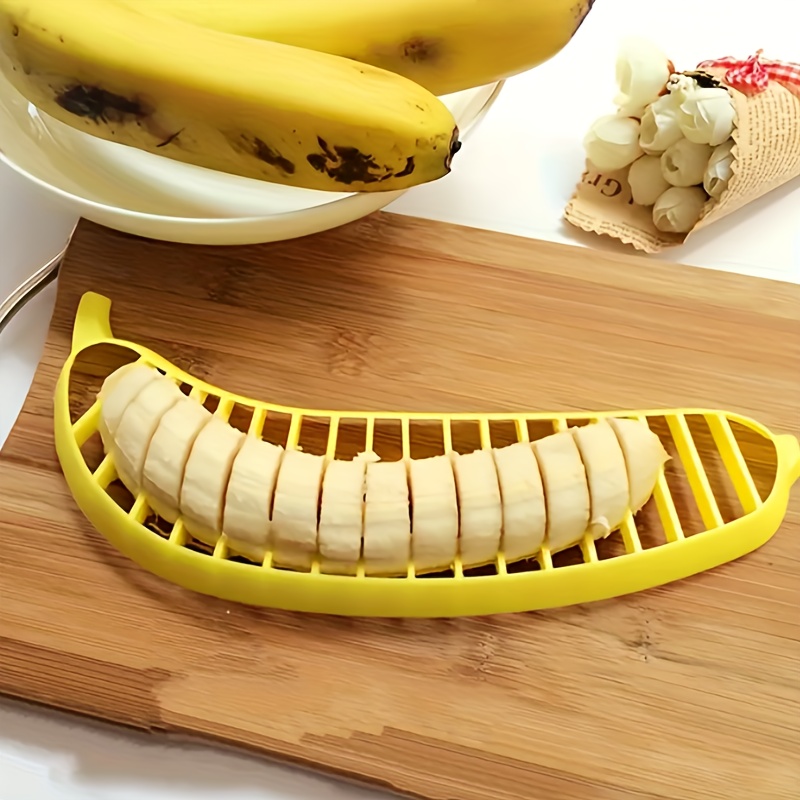 1pc, Fruit Slicer, Creative Banana Slicer With Spoon, Fruit Splitter,  Reusable Fruit Slicer, Multifunctional Strawberry Slicer, Washable Fruit  Slicer