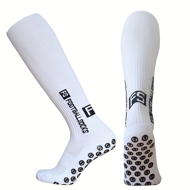 Non slip Silicone Bottom Athletic Socks Over The Calf Long Sports Socks
