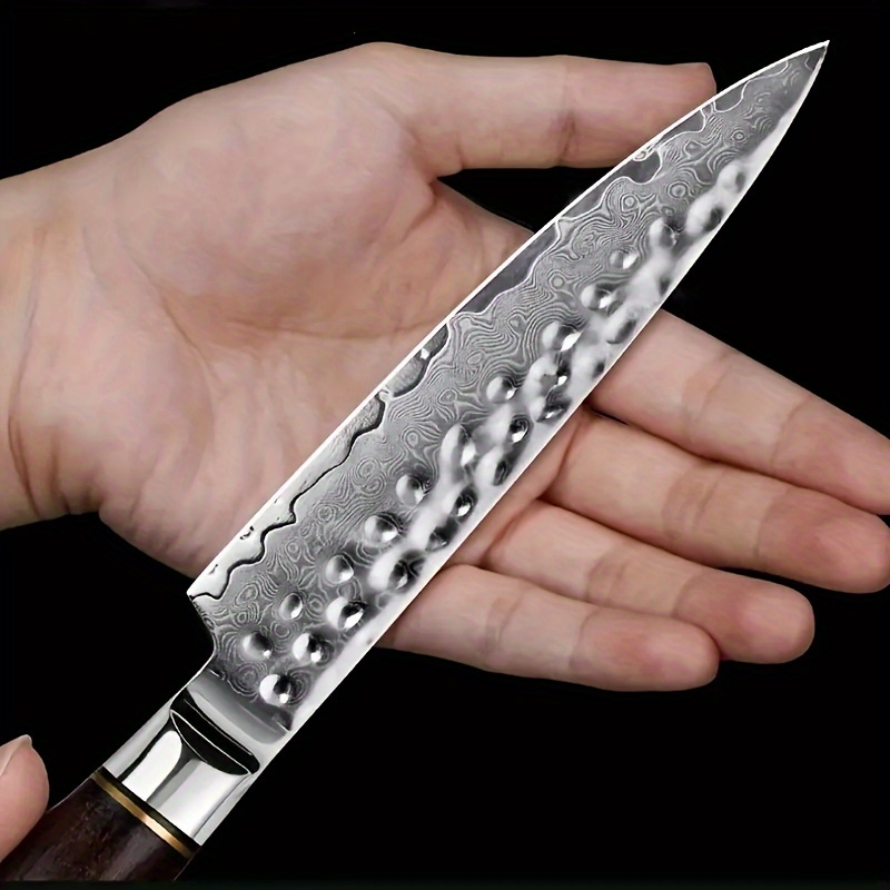 Outdoor Art Knife Damascus Steel Kitchen Peeler With Sheath - Temu