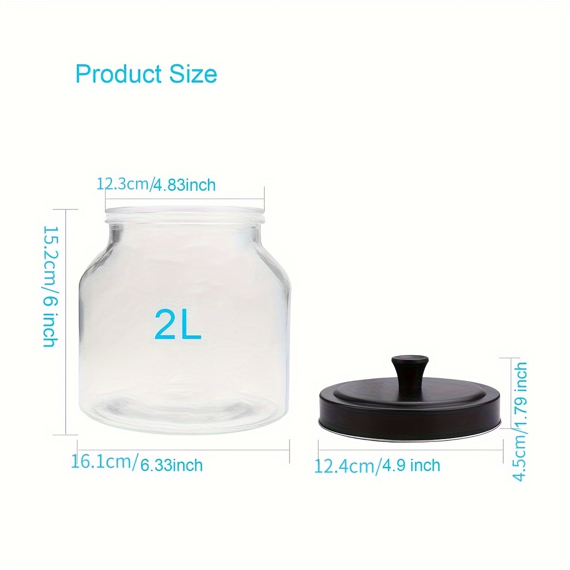 2500ml square empty plastic, candy jars