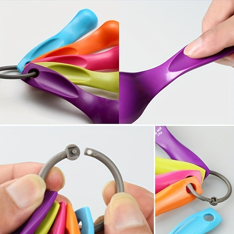 Kitchen Baking Tools Measuring Spoons Set Stackable Plastic - Temu