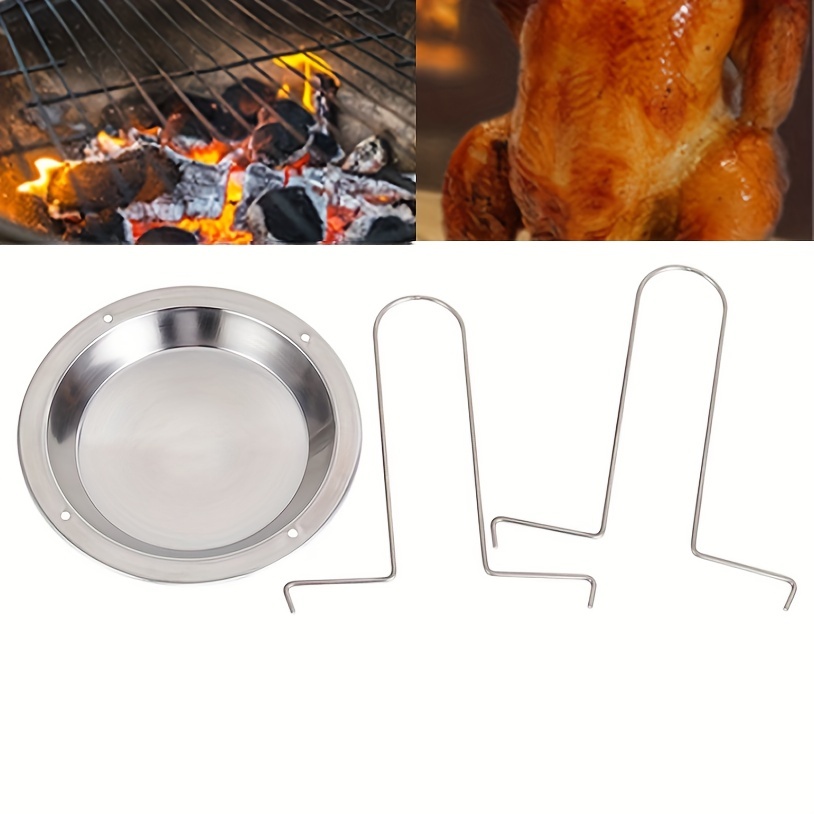 Sturdy Stainless Steel Chicken Roaster Rack Bbq Barbecue - Temu