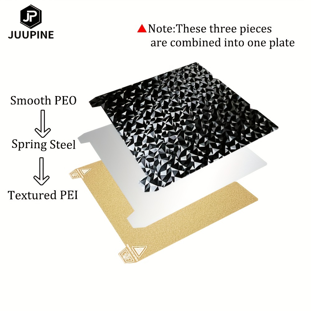 Creality K1 PEI Sheet Double Sided Texture PEI and Sticker,Magnetic Bed  Flexible Spring Steel Build Plate,235x235mm Printing Mat Build Surface for