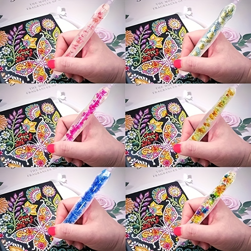 Diamond Painting Pen,Diamond Art Pen,Resin 5D Diamond Painting Pen Kit Tool Accessories Stylus Drill Pen for Diamond Painting Nail Art Cross Stitch