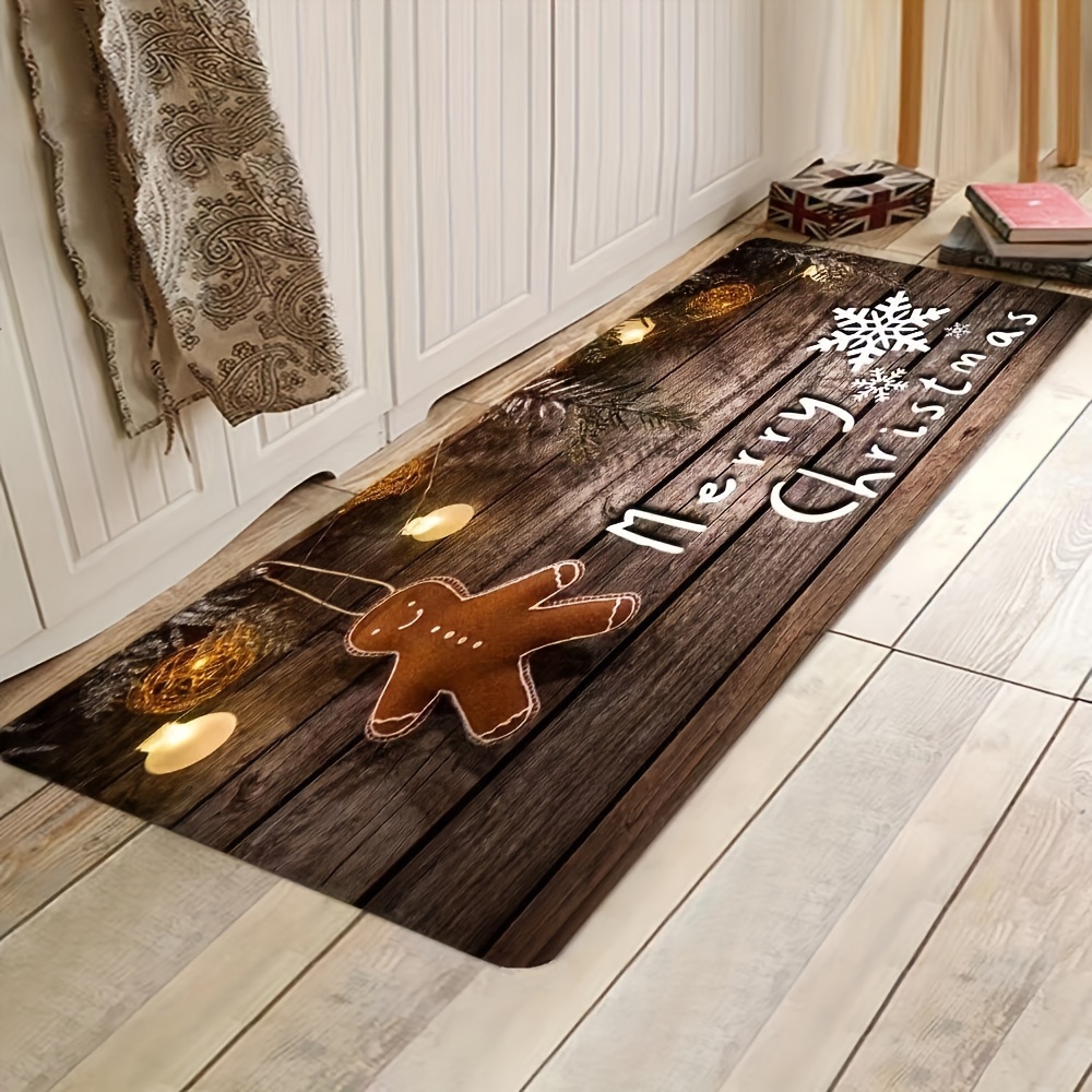 Tapete de baño de bambú antideslizante multiusos, tapete de baño  rectangular de madera, tapete de baño impermeable, tapete de ducha de  madera, tapetes
