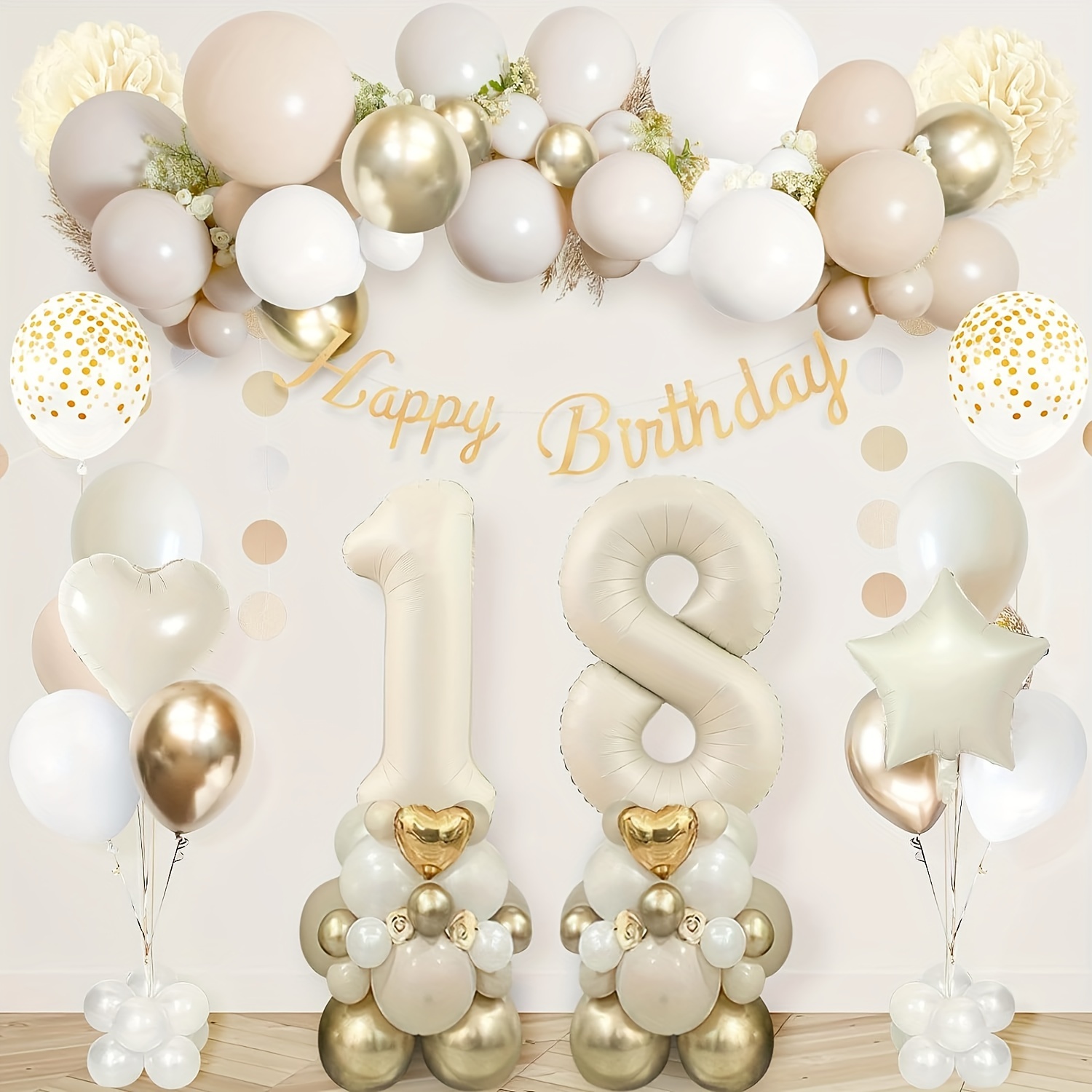 Paquete de globos de 18 cumpleaños, globos de 18 cumpleaños