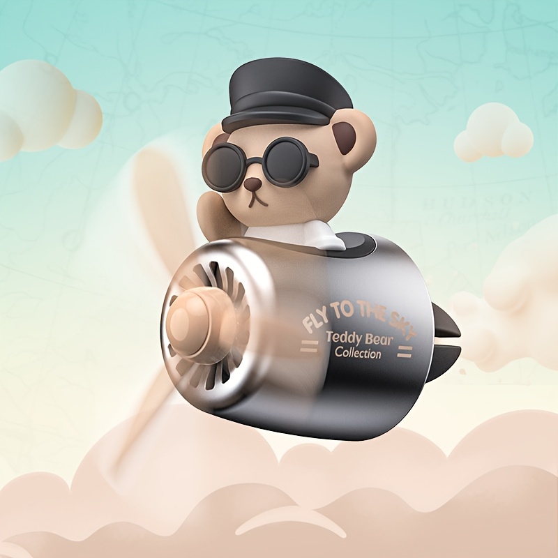 Cartoon Bear Pilot Auto Lufterfrischer Niedlicher Teddybär - Temu