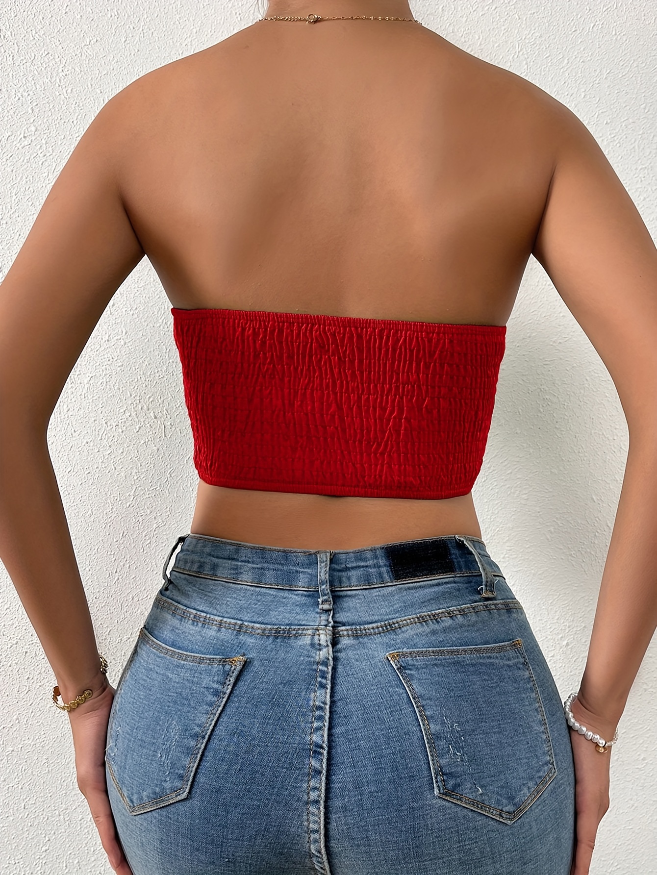 Off Shoulder Tops Strapless Bow Bustier