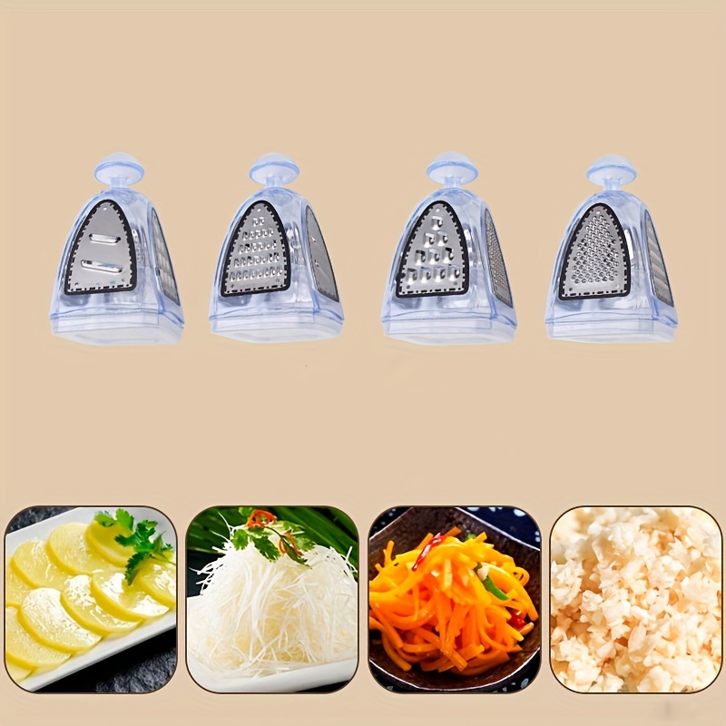 Kitchen Handheld 4 Sides Fruit Vegetable Grater Peeler Box Slicer