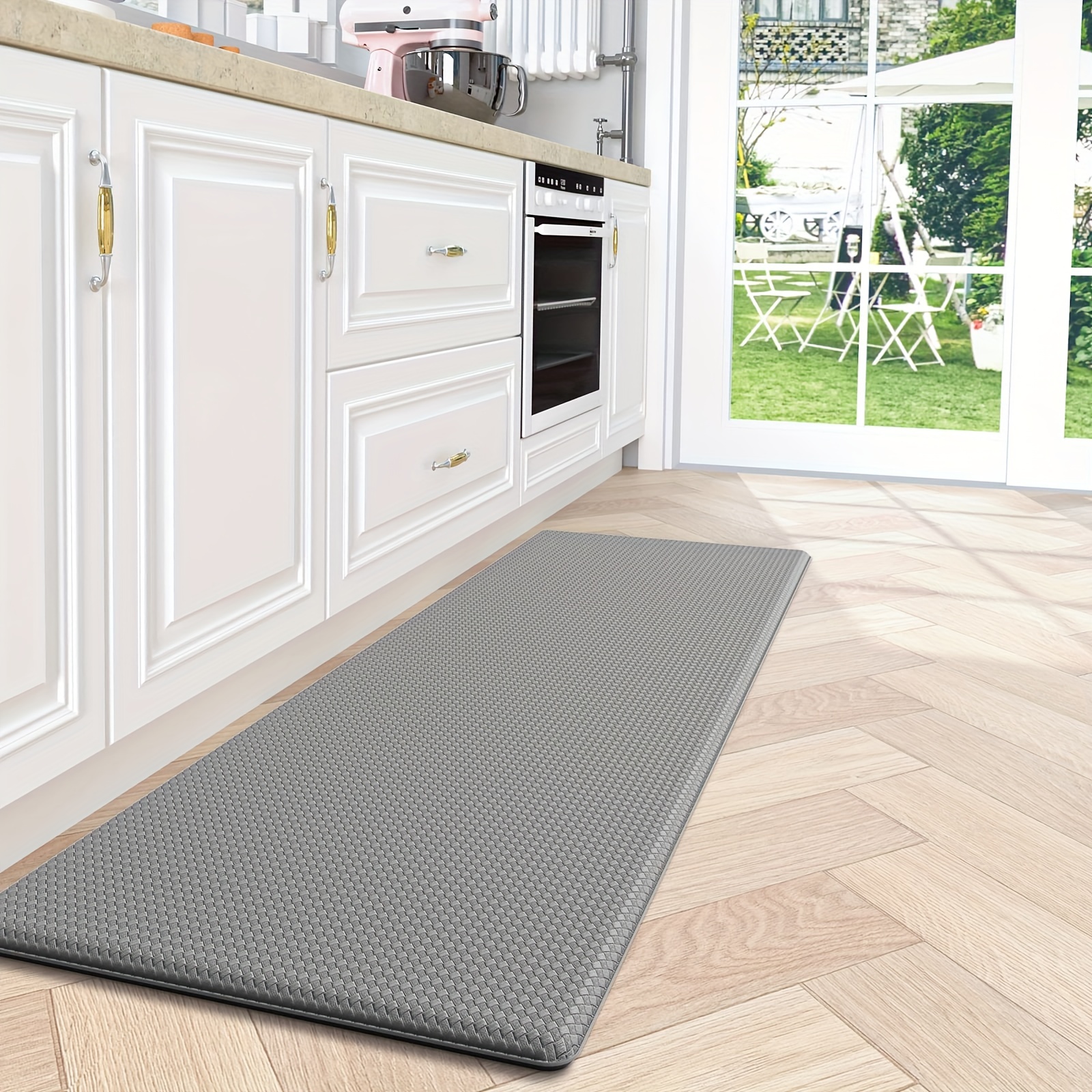 Cushioned Anti-fatigue Kitchen Rugs, Waterproof Non-slip Mats And
