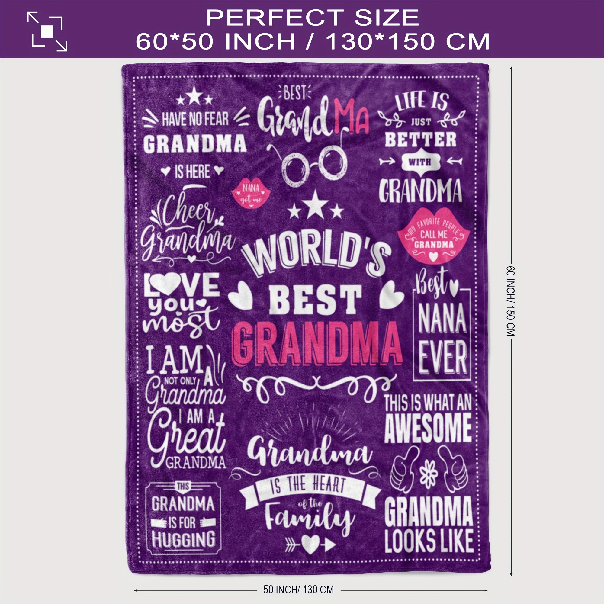 Grandma Gifts Blanket Best Gifts For Grandma Great Grandma - Temu