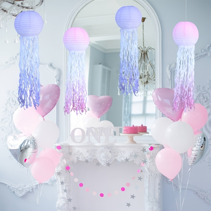 Jellyfish Paper Lanterns Hanging Lantern Wedding Decor - Temu
