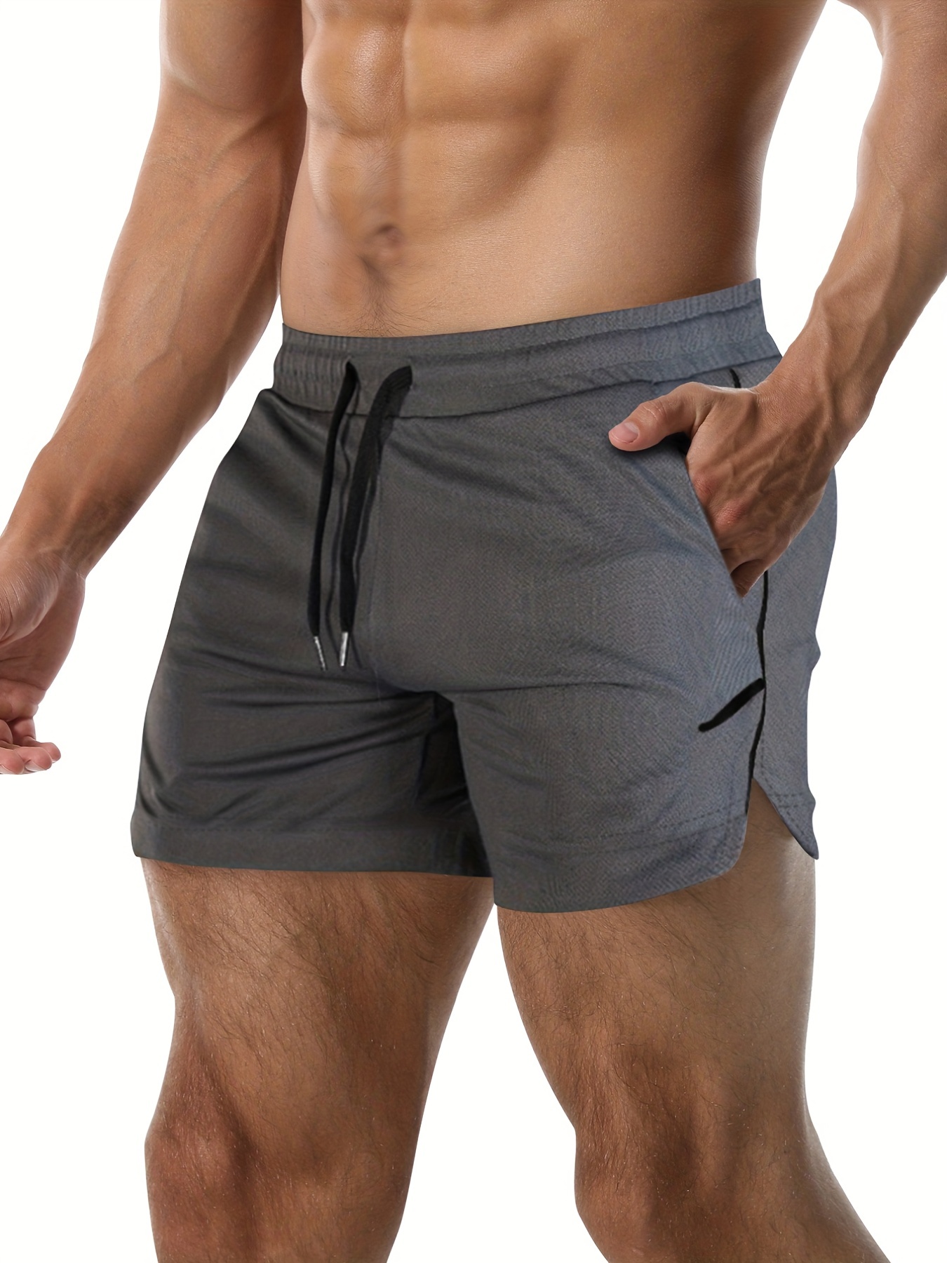 quick drying comfy shorts men's casual slant pockets - Temu