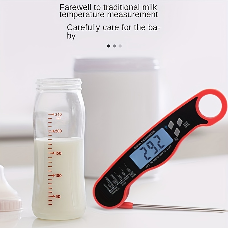 Red Digital Meat Thermometer Instant Read Waterproof - Temu