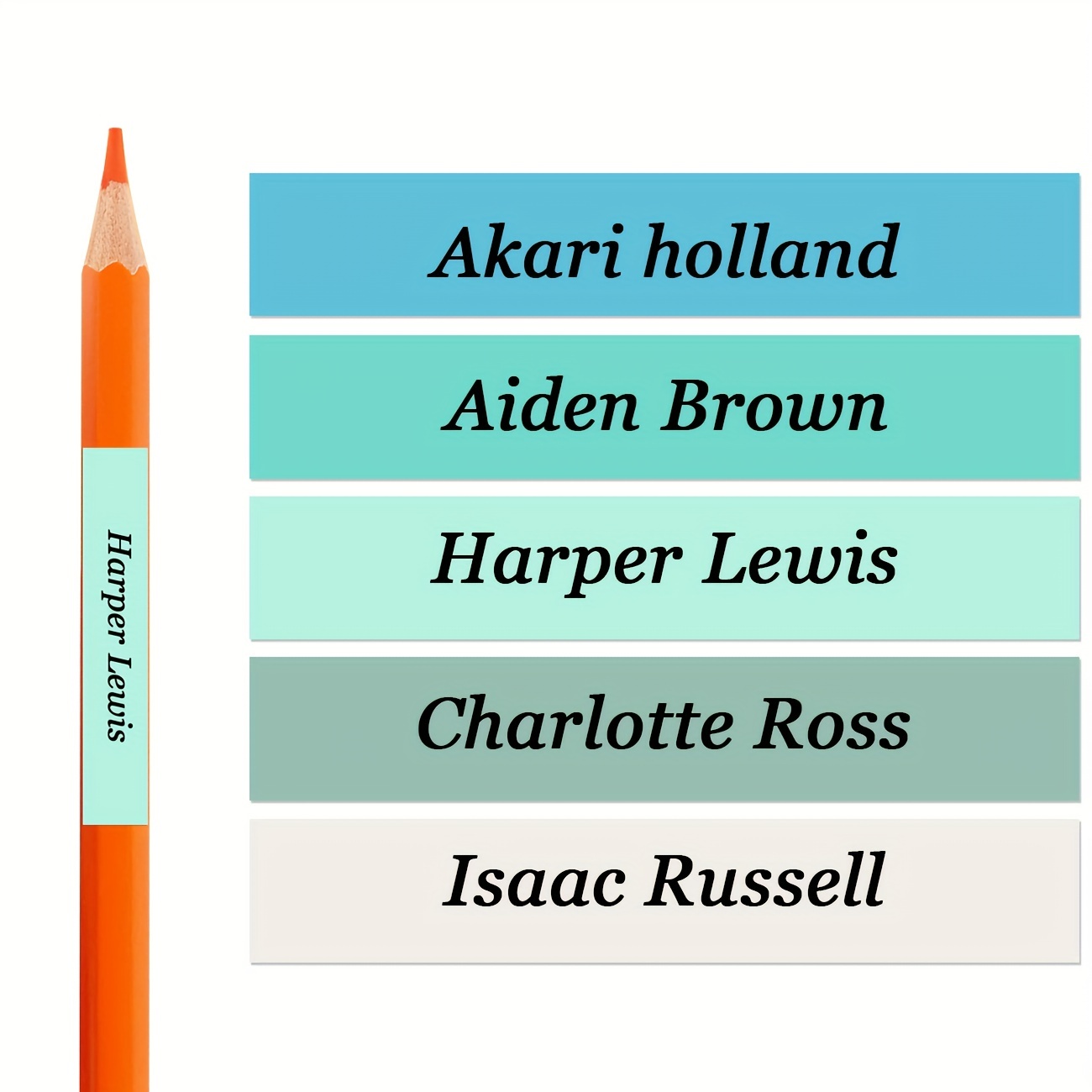 [customized] 180 Personalized Labels, Custom Name Labels For School Supplies, Lunch Boxes, Books, Pencils, Water Cups, Toothbrush Labels, 2 Inches X 0.31 Inches