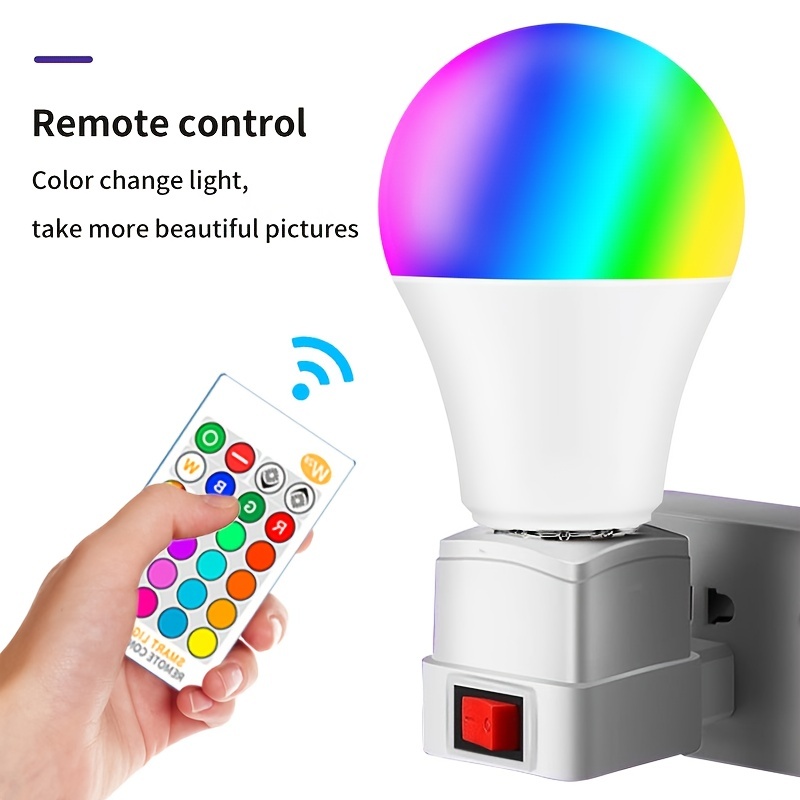 Simzone LED Light RGB Color Changing Lights Dimmable,Remote Control LED  Lights with Timer for Kitchen Wardrobe Home Holiday Decorations, 6 Pack
