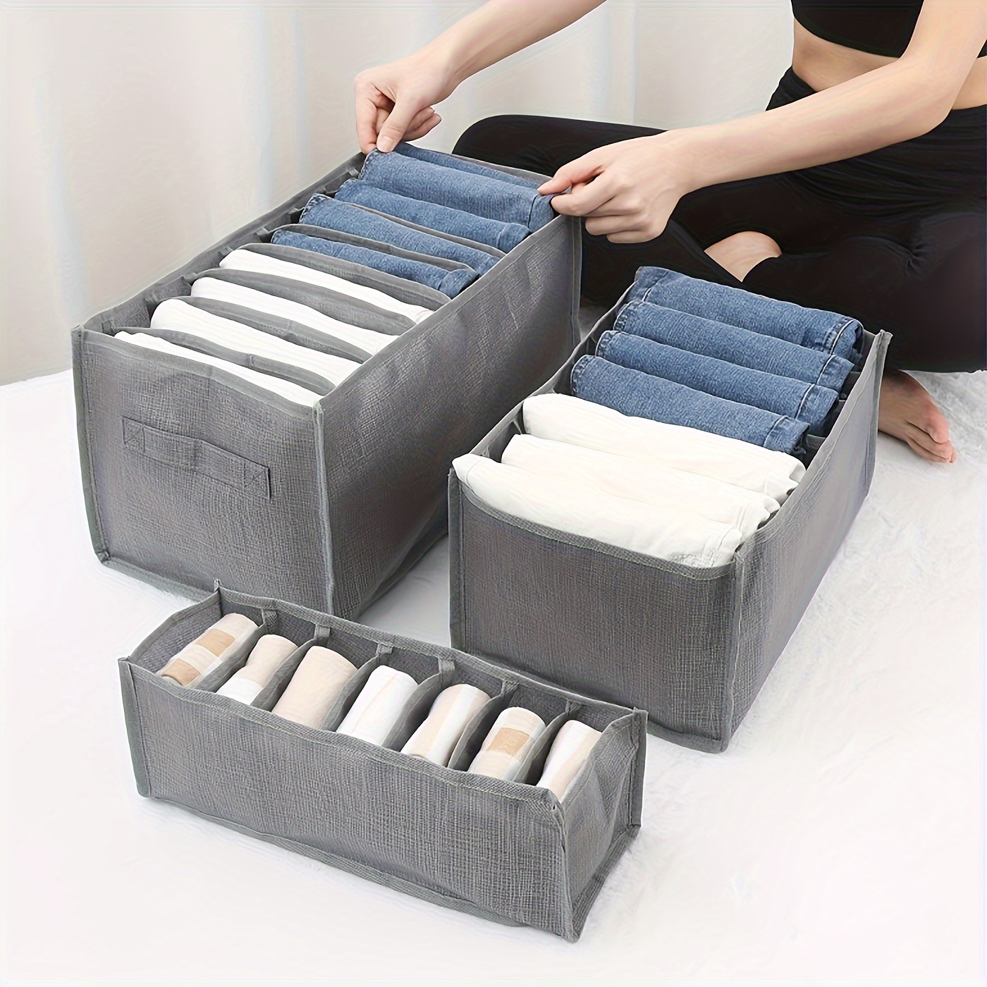 Organisateur De Vêtements Boîte De Rangement Pour Pantalons - Temu