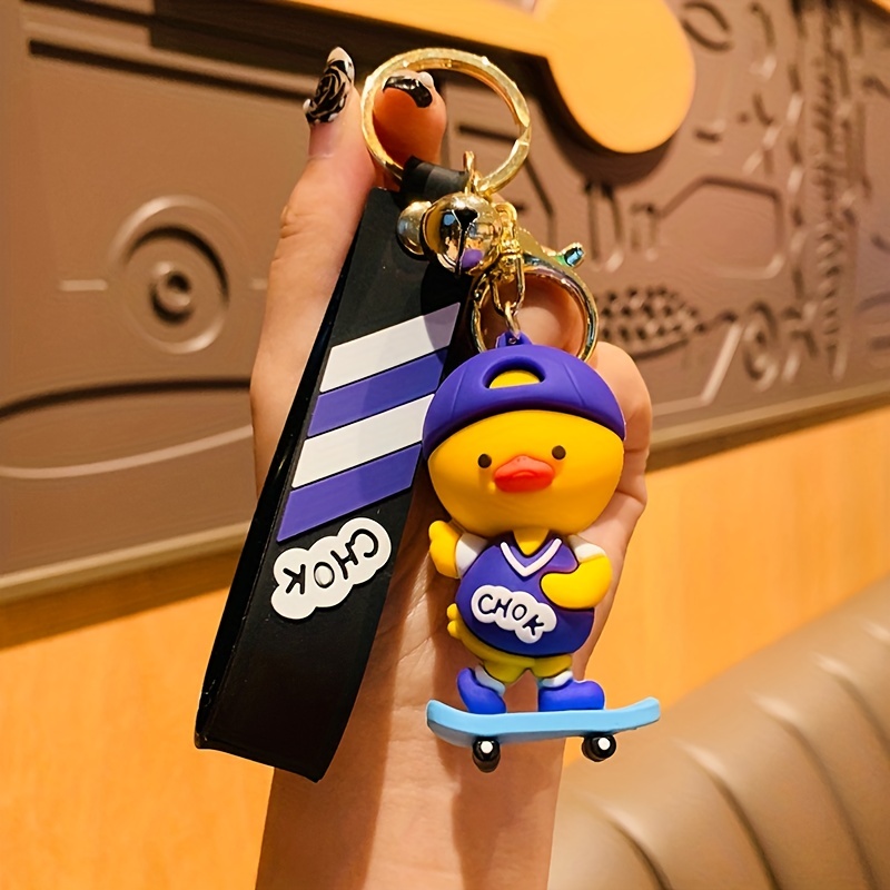 Exquisite Little Yellow Duck Cartoon Keychain Car Key Chain Car