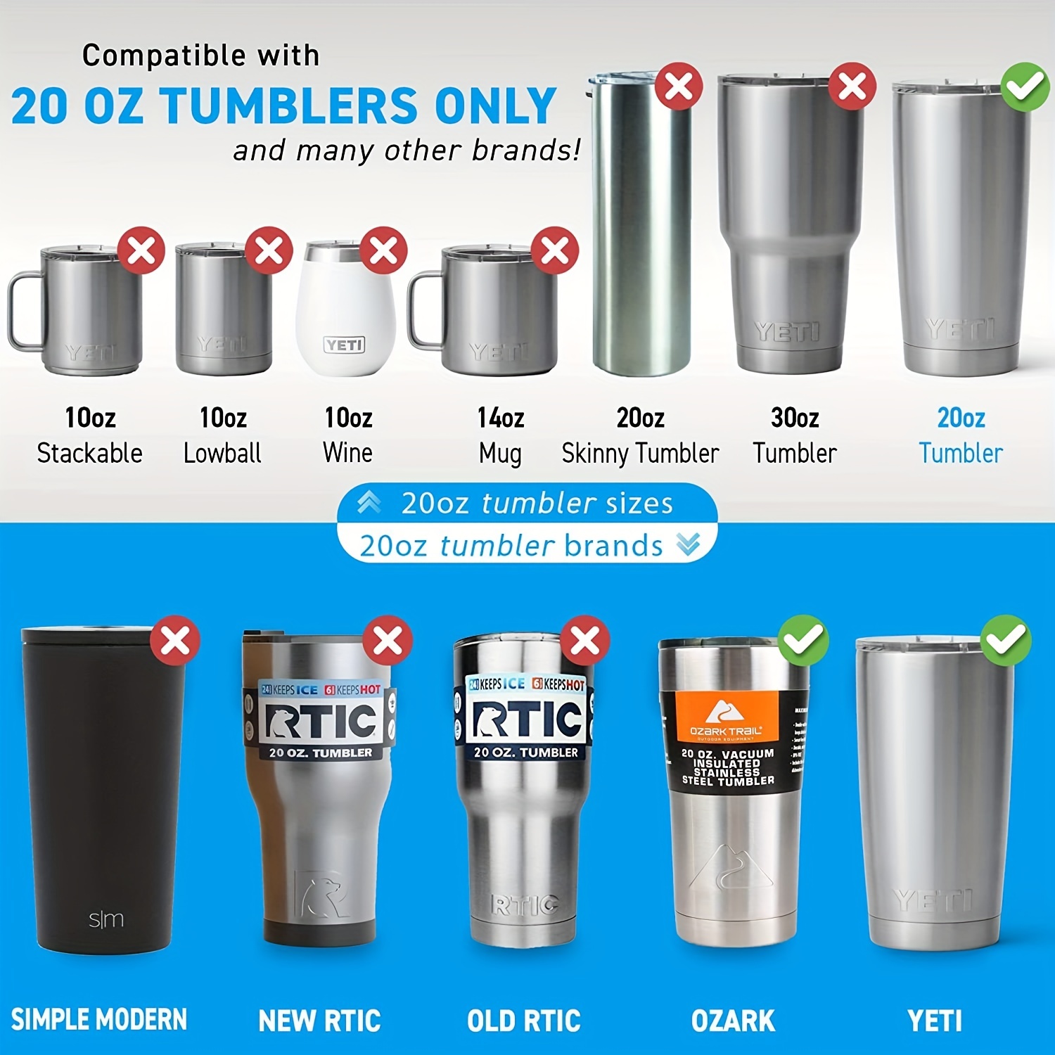 Replacement Tumbler Lids//lid ONLY 