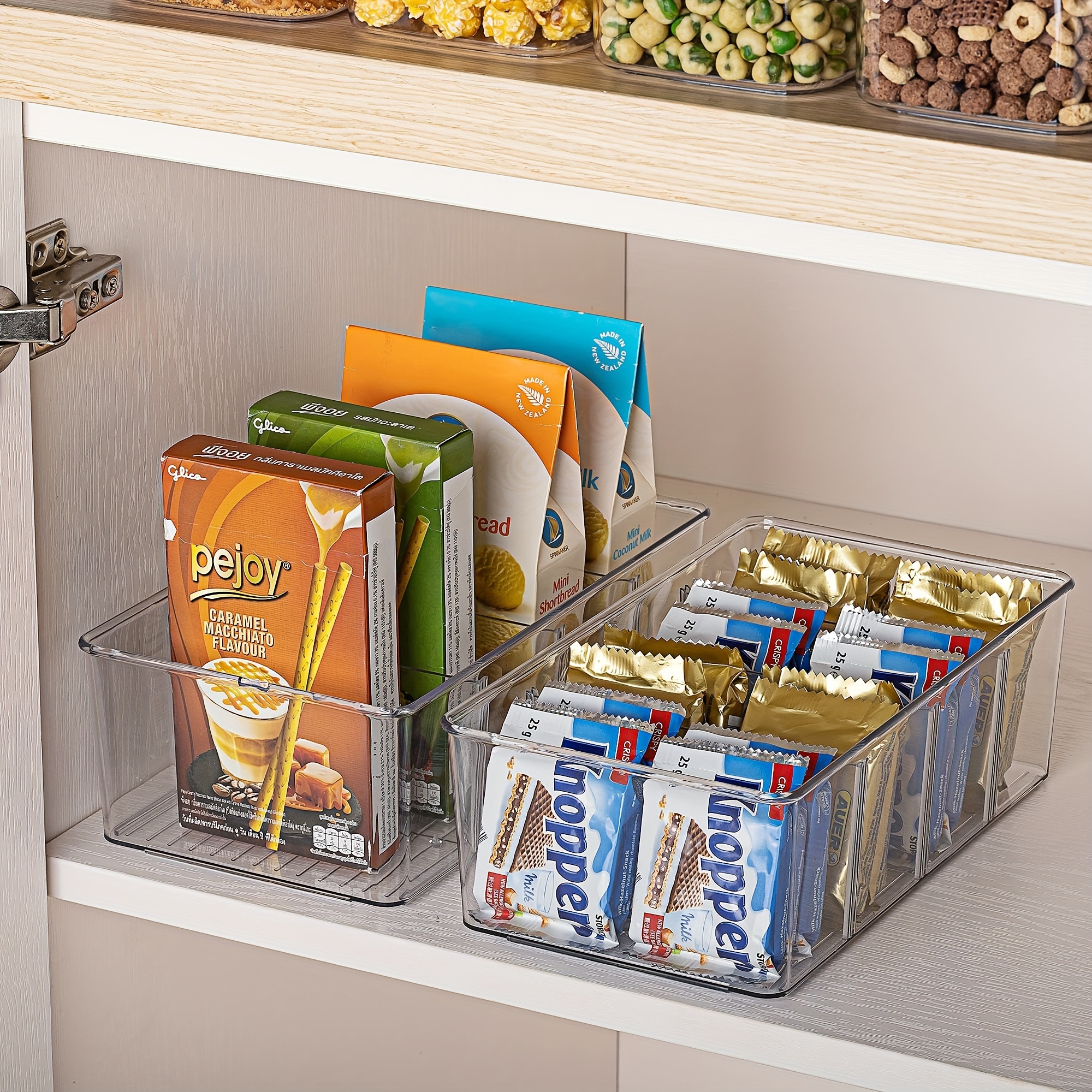 mDesign Plastic Storage Organization Bin with Handles for Kitchen Cabinet,  Pantry, Shelf, Fridge/Freezer - Home Organizer for Fruit, Potatoes, Onions