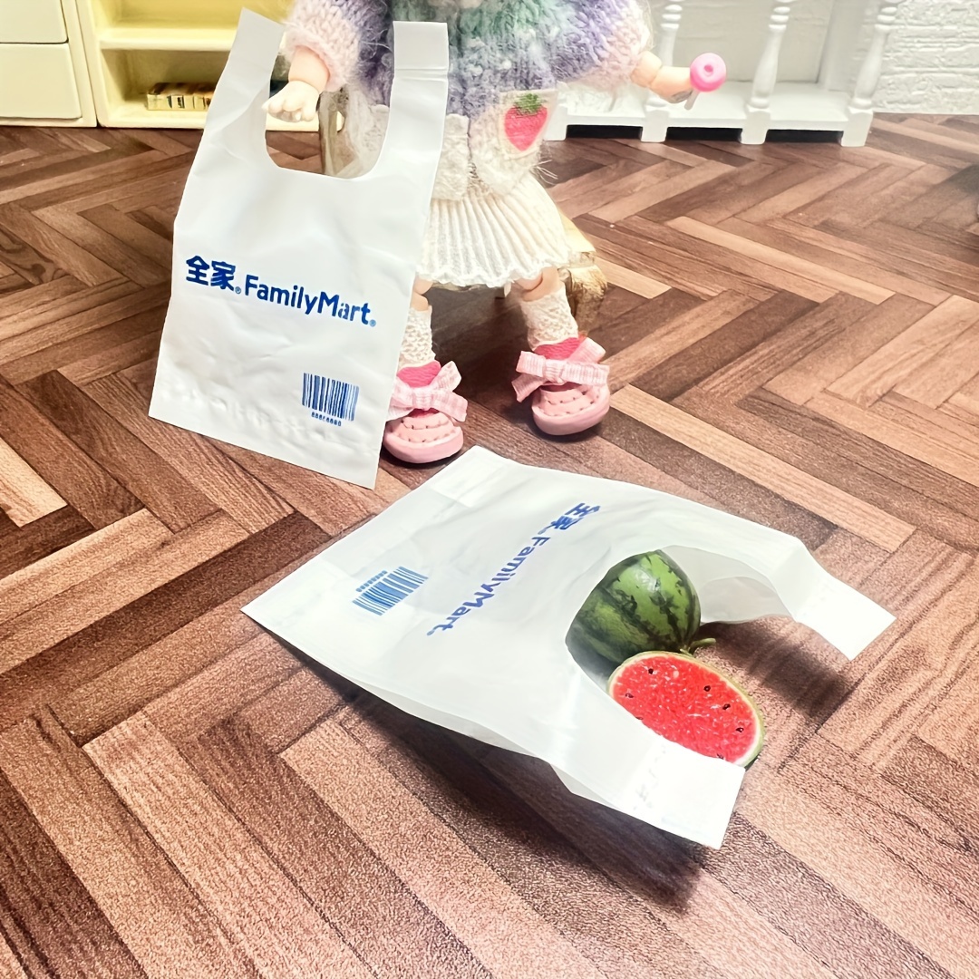 

Dollhouse Miniature Supermarket Shopping Bags, 1/12 Or 1/6 Realistic Mini Grocery Store Accessories For Ob11 Doll, Bjd Doll, Doll Photography Props And Scenes