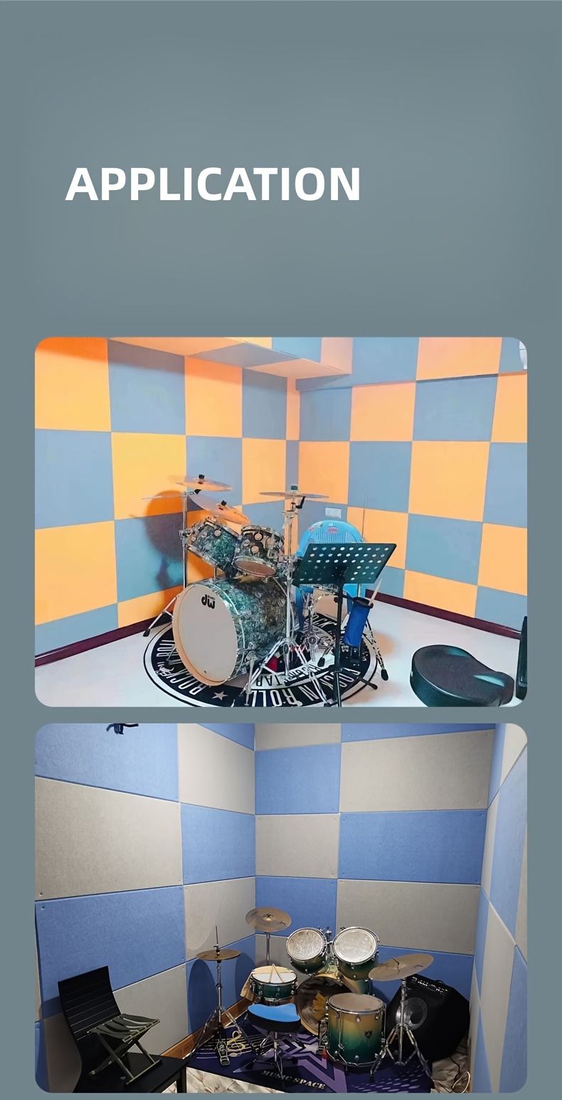 6 stück große akustikpaneele 16 x 12 x 0 5 zoll schalldichte - Temu Germany, image size:790x1545