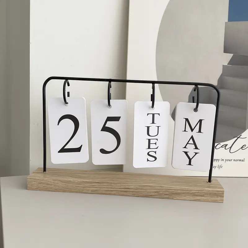 Creative Calendar Mini DIY Desktop Calendar, Office Desktop Decoration, Holiday Decoration Calendar