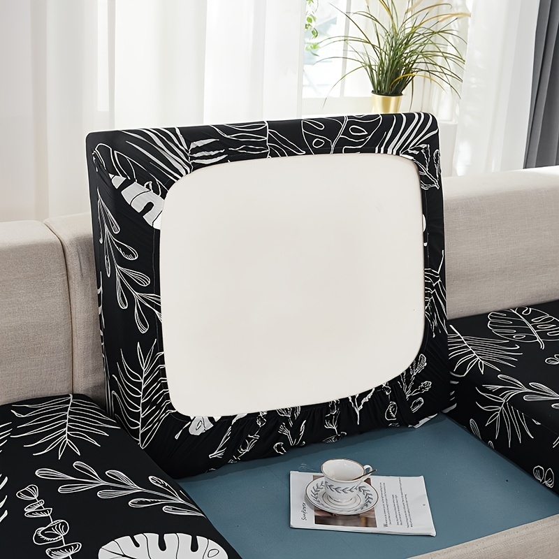 ANAZOZ Funda Sofá 2Plazas,Funda de Sofa Cama Manta Negro Blanco Fundas Sofa  de Chenilla Patrón de Geométrico Protector para Patas Sofa 180x280CM :  : Hogar y cocina