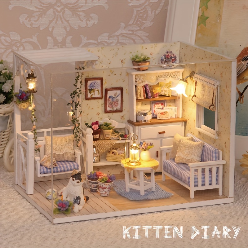 アンティークドールハウス ハンドメイド Doll house Handmade タイニ