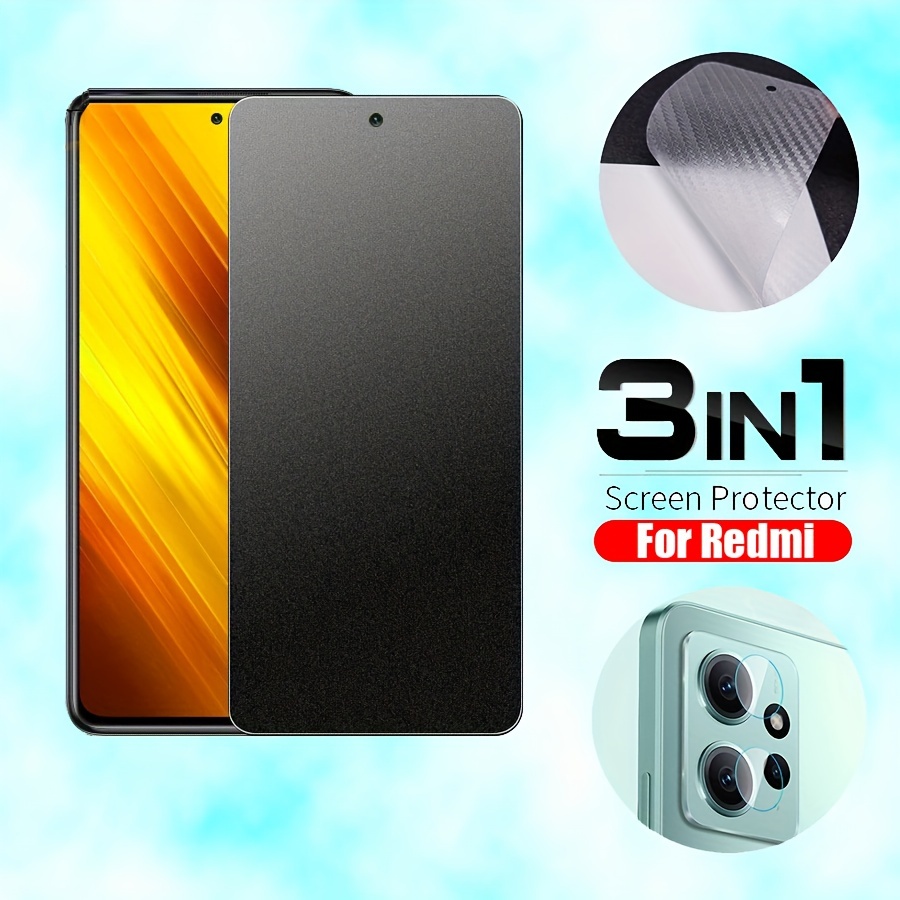 3 En 1) Vidrio Templado Xiaomi Redmi 12 12c 10 10c 10a 9 9a - Temu