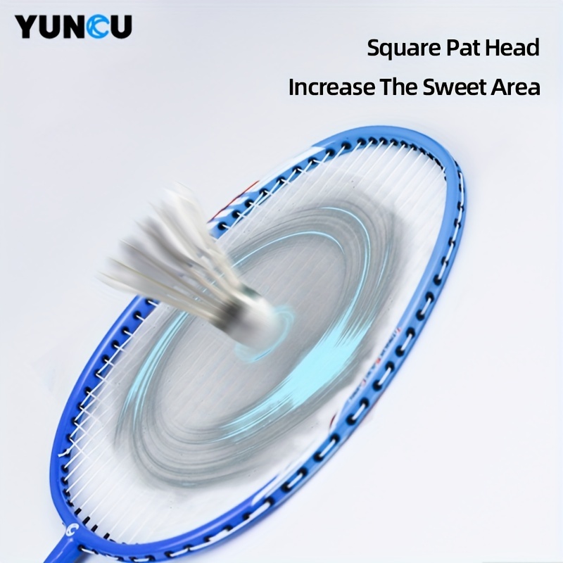 YUNCU Light Badminton Racket Set Carbon Fiber & Aluminum Alloy