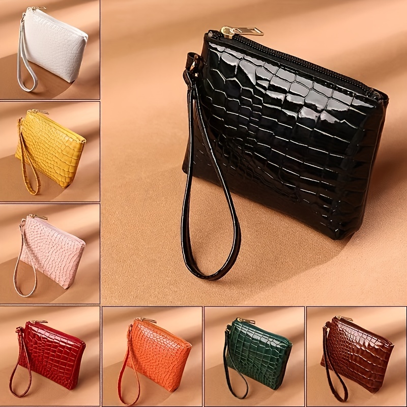 Minimalist Large Capacity Wallet, Simple Pu Leather Card Holder, Casual  Long Clutch Purse & Wristlet - Temu