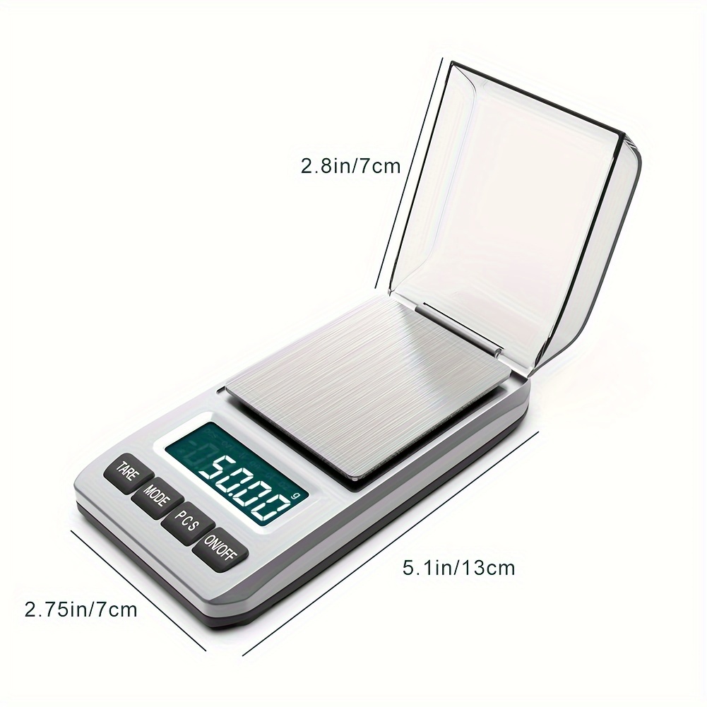 Precision Pocket Scale 200g x 0.01g, Digital Gram Scale Small Herb Scale Mini Food Scale Jewelry Scale Ounces, Women's, Grey Type