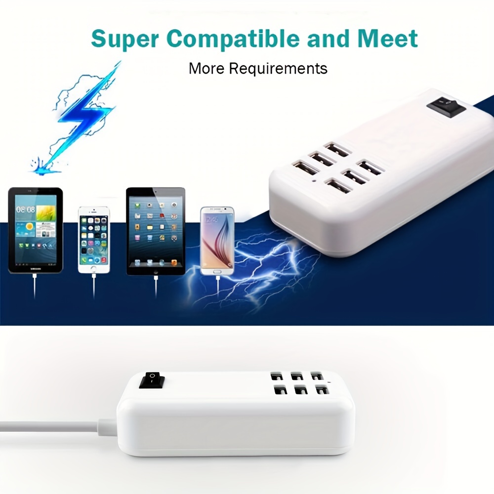 USB Charger USB Charging Station with Rapid Charging Auto Detect